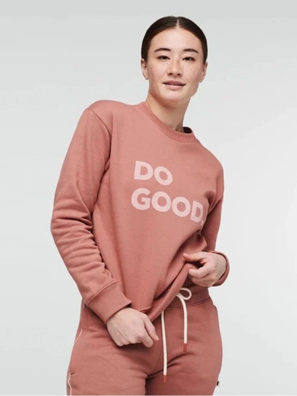 cotopaxi Dusty Rose 'DO GOOD' Crewneck Sweatshirt